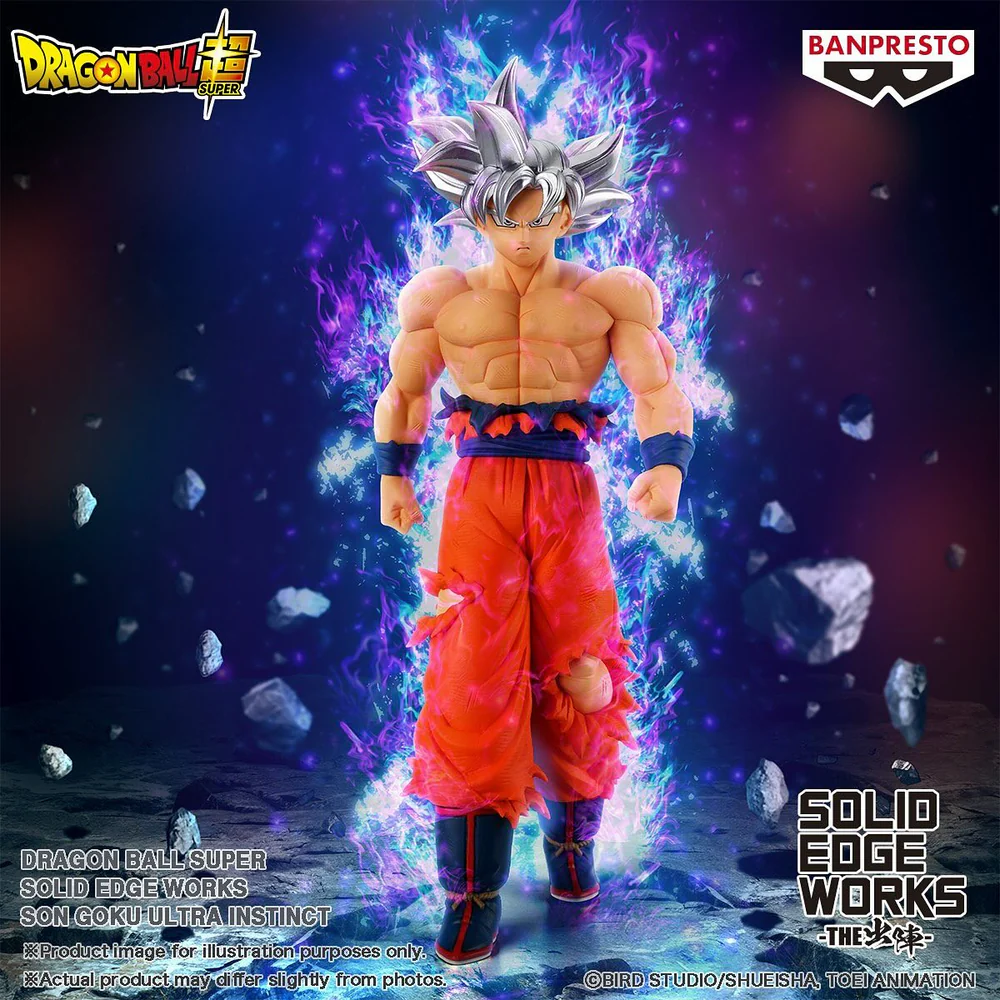 dragon ball goku ultra istinto figure solid edge works banpresto originale dragon ball goku ultra istinto figure solid edge works banpresto originale
