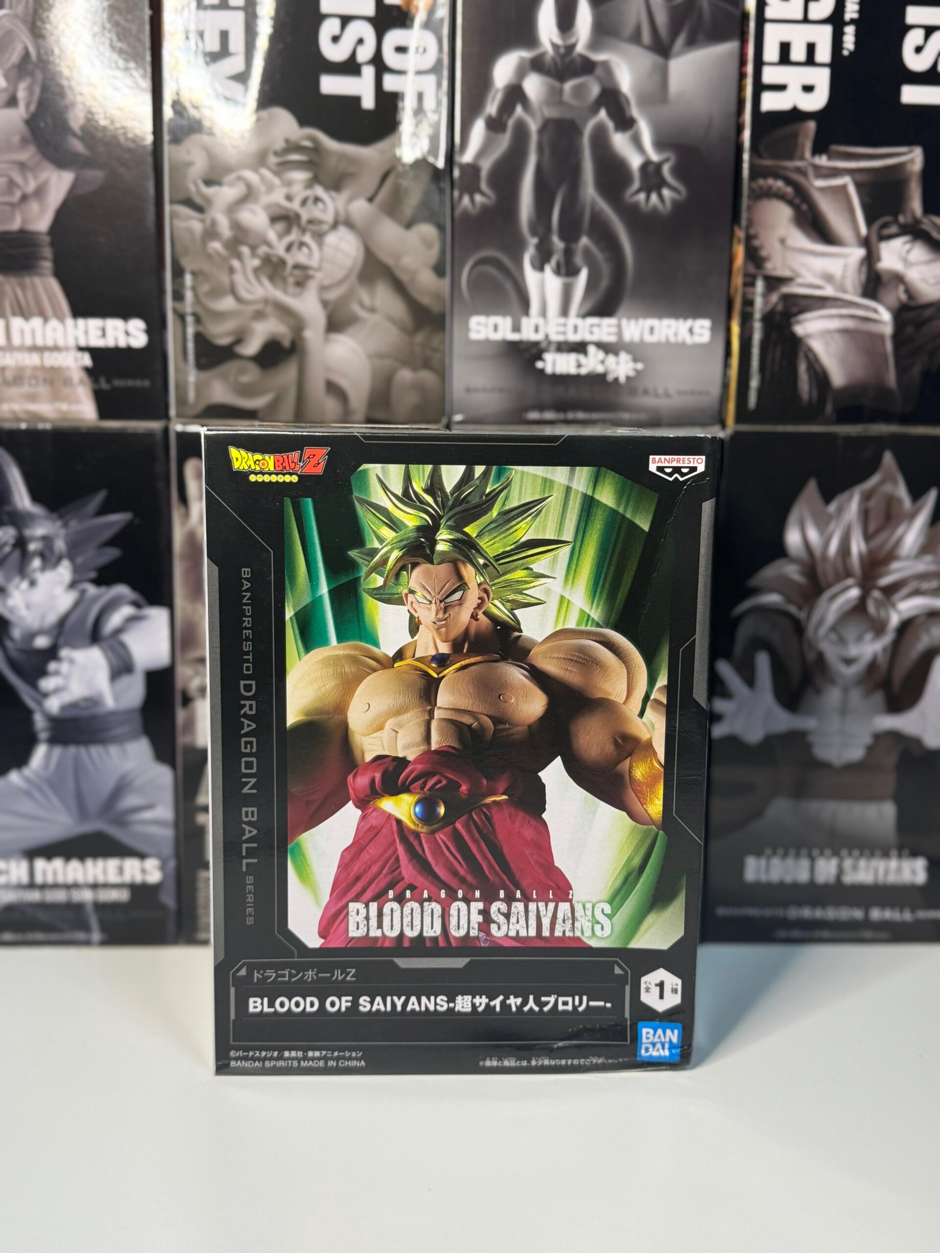 dragon ball z broly super saiyan figure blood of saiyans banpresto originale