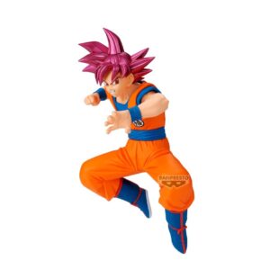dragon ball super – goku super saiyan god figure match makers (vs beerus) | banpresto originale nuovo