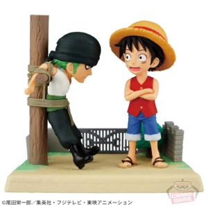 monkey d. luffy & roronoa zoro one piece world collectable figure log storiesffy & roronoa zoro 