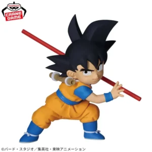son goku (mini) figure con pannello dragon ball daima