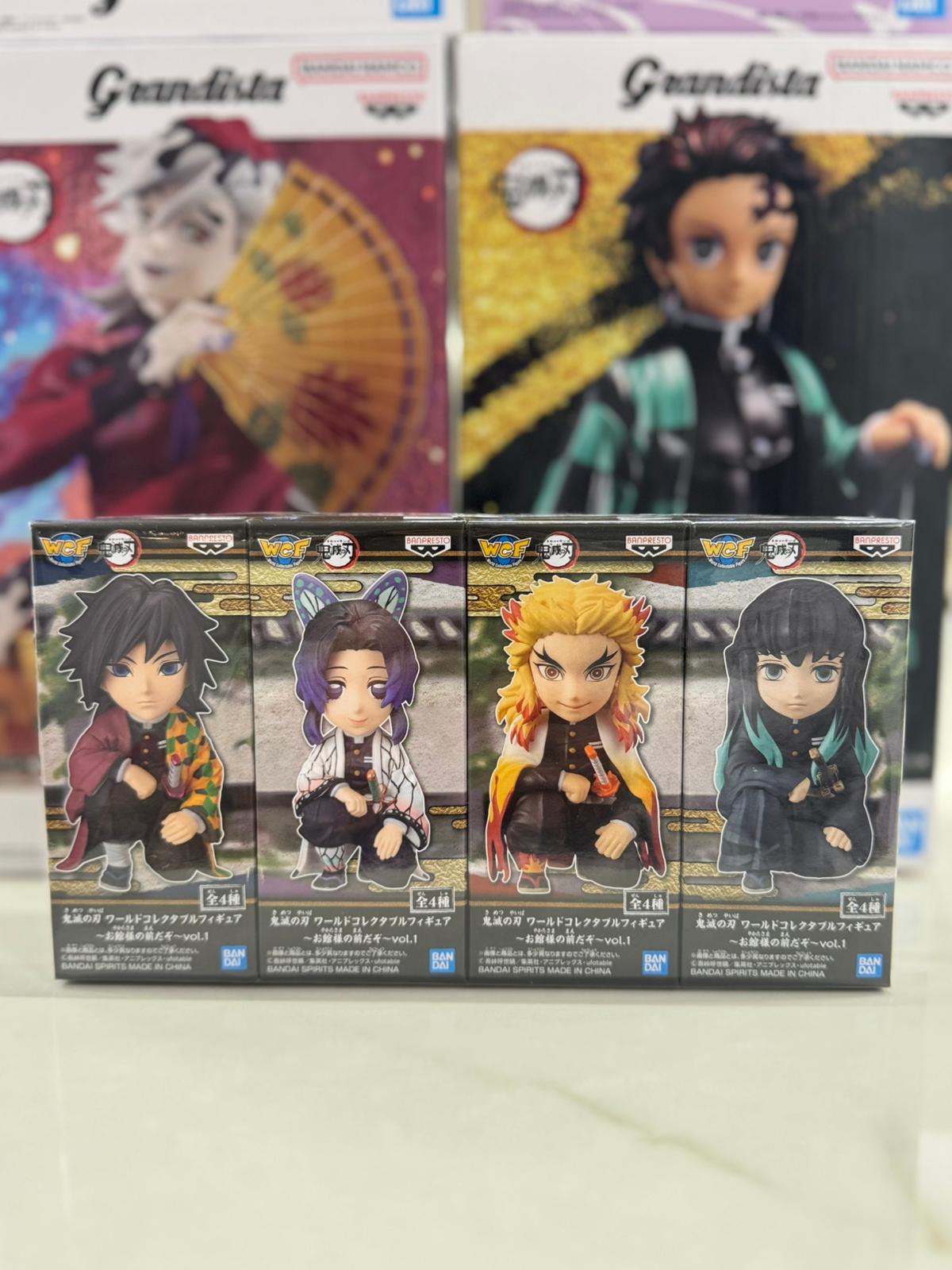 Set 4 figure GIYU+MUICHIRO+SHINOBU+RENGOKU WCF World Collectible Figure | Demon Slayer